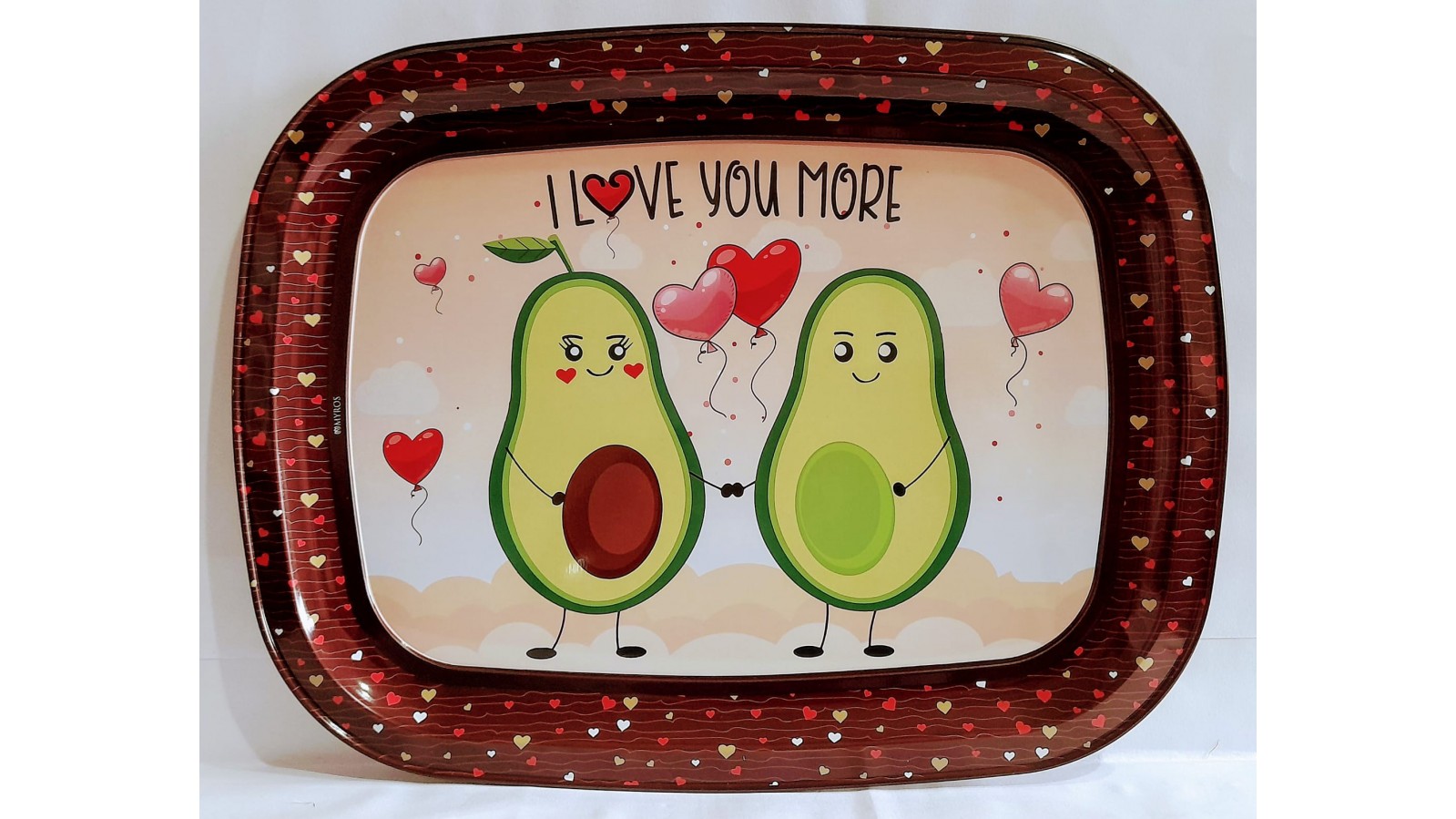 AVOKADO DESEN 2'Lİ METAL TEPSİ