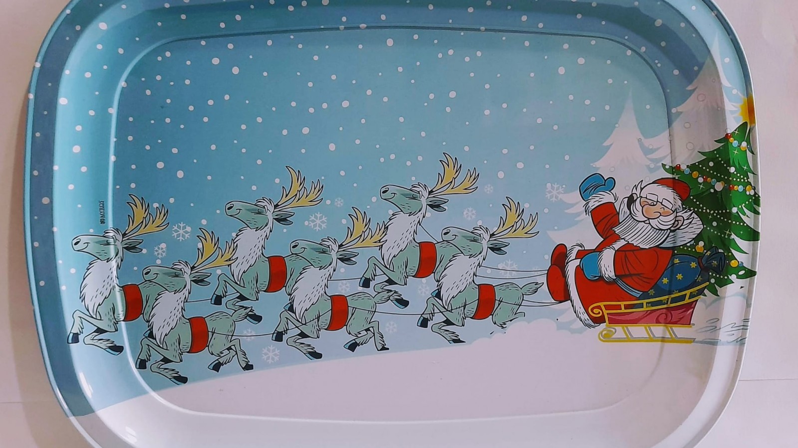 NOEL BABA 2'Lİ METAL TEPSİ