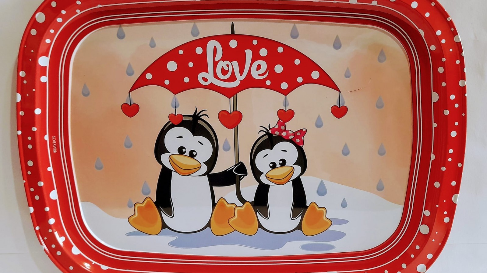 PENGUEN DESEN 2'Lİ METAL TEPSİ